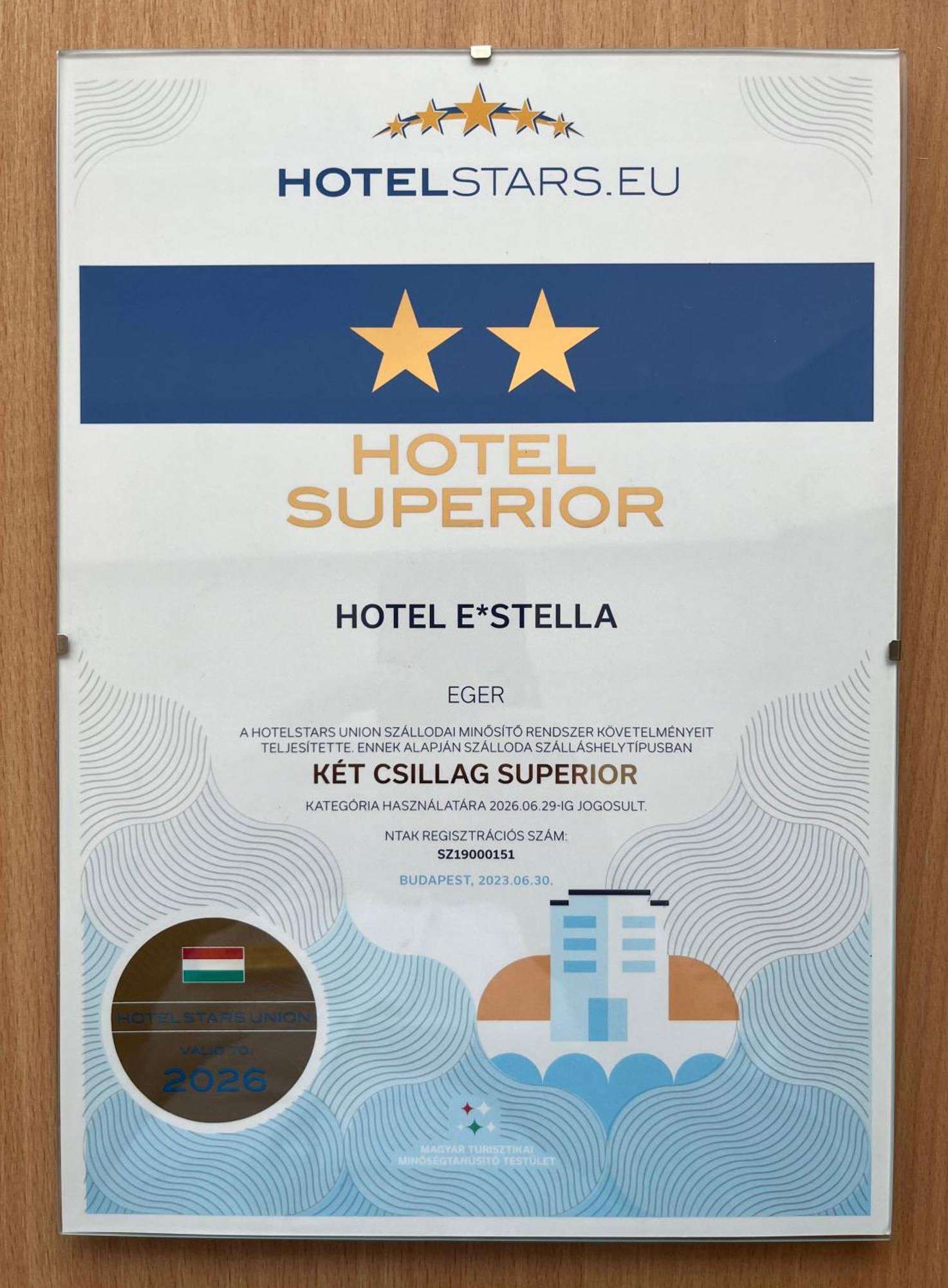 Hotel Estella Superior Eger Bagian luar foto